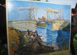 <도개교가 있는 풍경 그림>